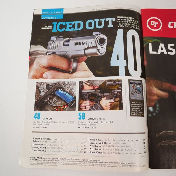 Guns & Ammo Magazine Assorted Lot Of 8 Issues from 2019-20 - Picture 13 of 16